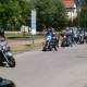 Particolare delle moto in colonna