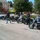 Veduta delle moto parcheggiate