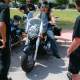 Lucio sulla moto di Backbiker